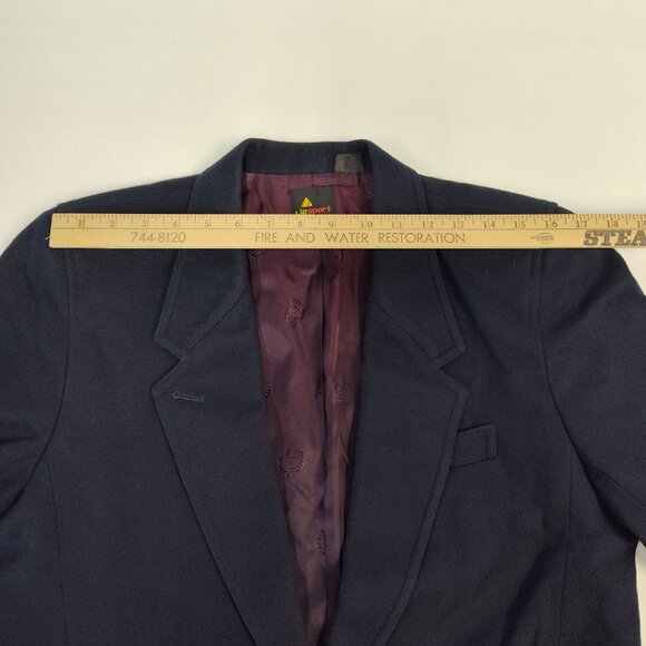 Lizsport Blazer 100% Wool Single-Button Blazer Jacket Women's Size 12 Petite - Picture 9 of 9